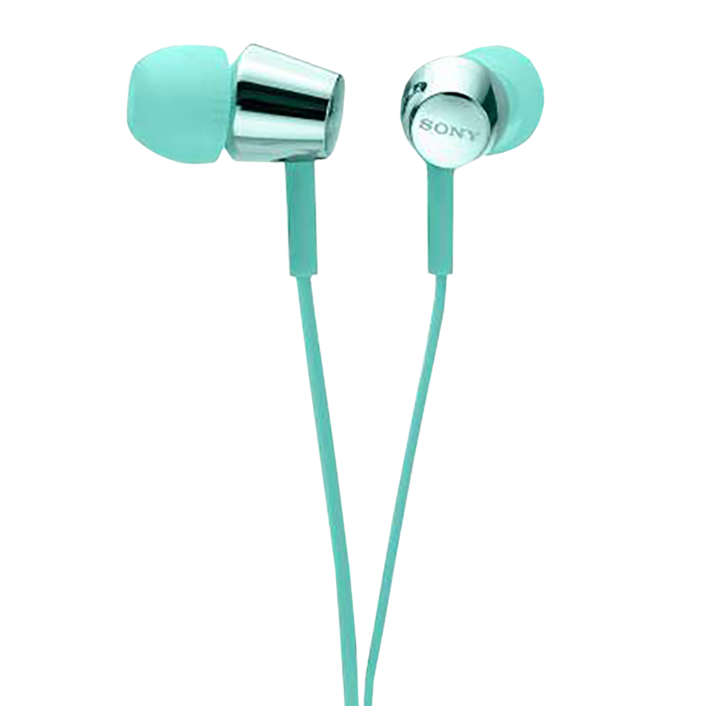 SONY MDR EX155APLQIN Wired Earphone with Mic In Ear Light Blue